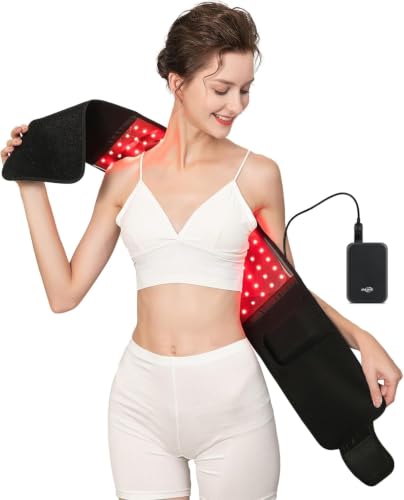USUIE Red Light Belt, Infrared Light Wrap Red Light Device for Body Dark Black - color: Dark Black