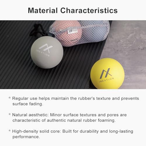 High-Density Therapy Massage Balls(2-Pack), Blue + Yellow(65D+50D) - color: Tranquil Blue + Dawn Yellow (65d+50d)