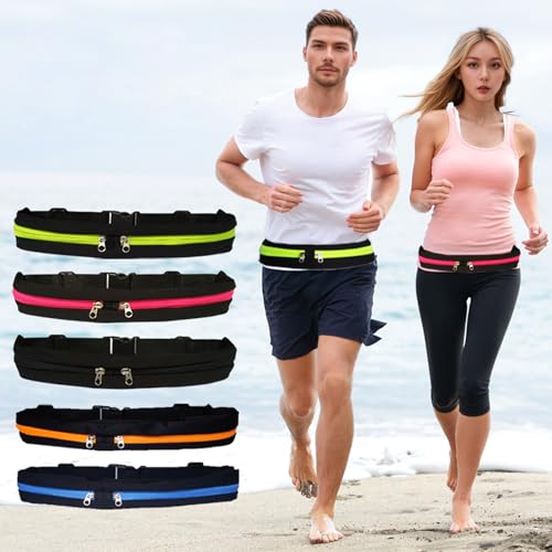 Running Belt Waist Pack Breathable Concealed Waist Bag Invisible Waist Sports Belt Phone Pouches Gym Bag with Pockets