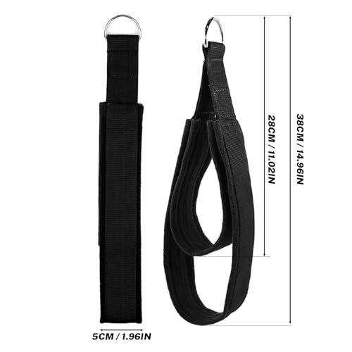 Pilates Straps Soft Padded 1 Pair Double Loop Straps D-Ring for Reformer Home Gym Workout Accessories Fitness Yoga Exercise
