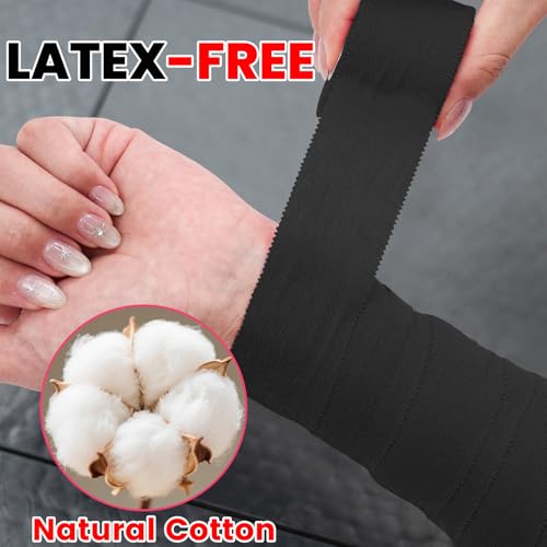 NUITPY 24 Pack Athletic Tape, Black Sports Tape, Easy Tear Wrist Tape - color: Black-24 Rolls