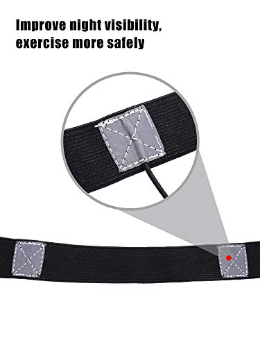 JOVITEC 2 Pack Race Number Belt with 6 Gel Loops, Black and Blue - color: Black and Blue