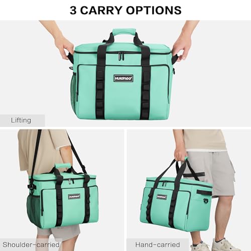 Hulongo Soft Sided Insulated Cooler Bag, 32L - color: light green