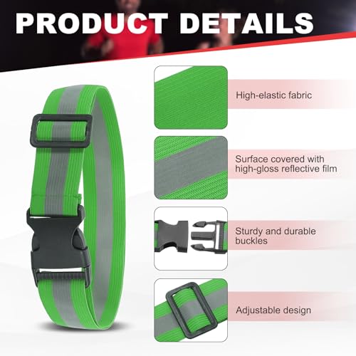 Reflective Safety Belt Adjustable - color: Dark Green