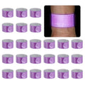PATIKIL 22cm/8.7in Reflective Bands, 24pcs Reflective Arm Bands Straps Wrist Reflective Running Gear Safety Reflective Straps Bracelets High Visibility for Night Walking Bicycle - color: Purple