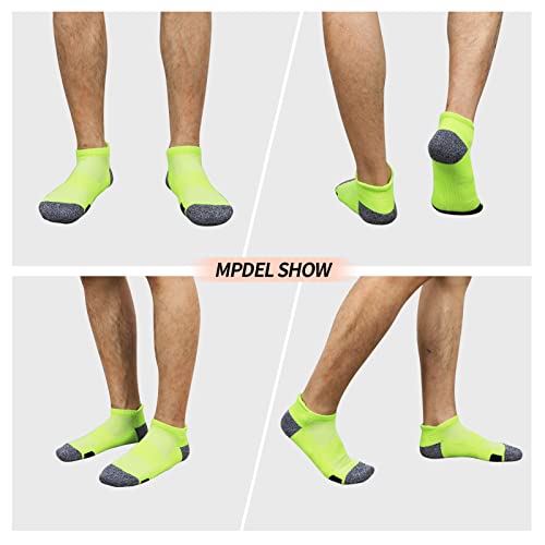 JOYNÉE Mens Ankle Athletic Low Cut Socks Running Sports Cushioned Sock for Men 6 Pack - color: Colorful4