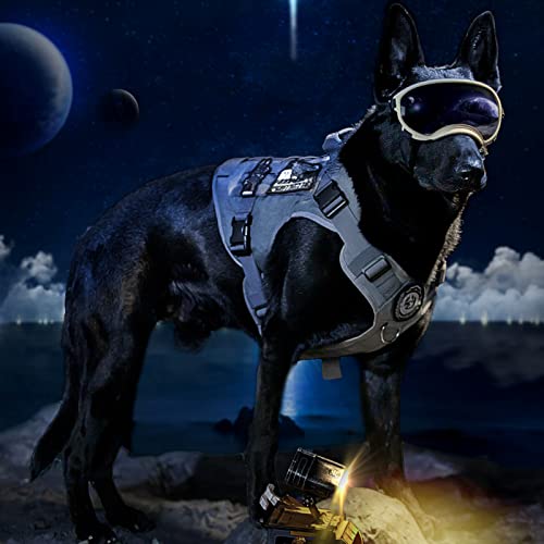 OneTigris Tactical Dog Harness Vest No-Pull Service Dog Vest for Small Dogs - color: Grey, size: XX-Small