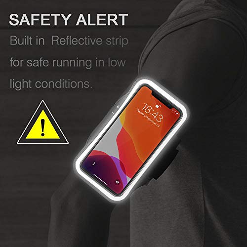 Running Armband for iPhone 17/16/15/14/13 Pro Max, Plus, Air‌ (Dark) - color: Dark Black