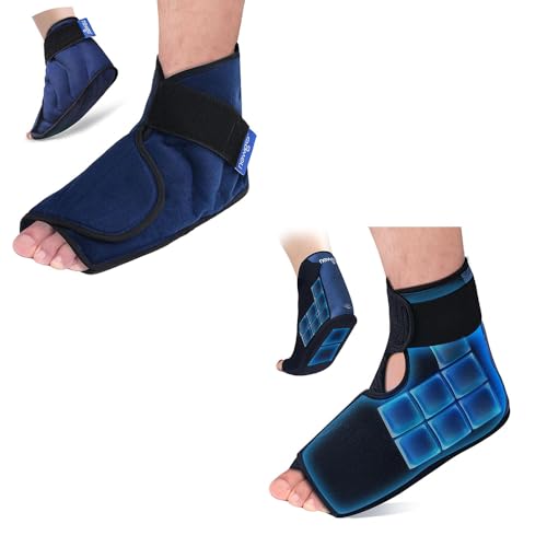 NEWGO Bundle of Foot Ice Pack and Large Foot Ice Pack Wrap