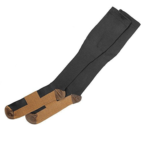 Graduated Compression Socks (3 Pair) Calf High Men Women Support Stocking.