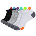 JOYNÉE Mens Ankle Athletic Low Cut Socks Running Sports Cushioned Sock for Men 6 Pack - color: Colorful5