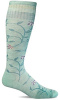 Sockwell Women's Full Sun Moderate Graduated Compression Sock Wide Calf Fit - color: Air, size: Medium-Large Wide Calf