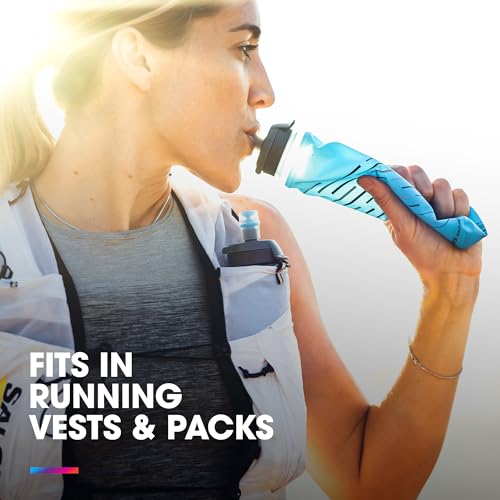 HydraPak UltraFlask Speed - Collapsible Soft Flask Water Bottle for Hydration Vests and Running Packs with Easy Open Cap - style: 500ml Speed - Without Drink Straw