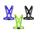 Reflective Vest Running Gear 3Pack, Adjustable Safety Vests High Visible Reflective Belt Straps - color: Green,black,blue