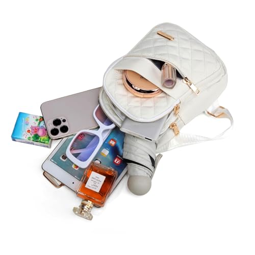 AOSTIHOT Crossbody Sling Bag Small Sling Backpack for Women, Chest Daypack Crossbody Shoulder for Travel Sport Running Hiking - color: C Beige