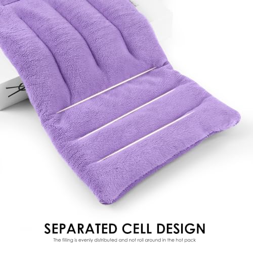 Microwave Heating Pad for Pain Relief, 8 x 18 Purple - color: Heat Pad04 -Purple