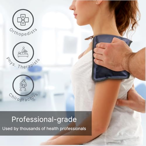 FlexiKold Gel Soft Flexible Ice Packs for Injuries - Reusable Freezer Cold Pack, Cold Compress & Cooling Gel Pad for Face, Shoulder, Hip, Leg, Arm, Ankle & Foot Injury - Medium - 7.5” x 11” - size: Medium (Pack of 1)