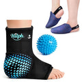 Hilph Ankle Heel Ice Pack Wrap for Plantar Fasciitis with Massage Ball, 1 Pair Foot & Toe Ice Pack Wrap for Broken Toes & Surgery Recovery