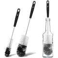 2 Pcs Bottle Brushes Set, Long Thin Flexible Bendable Flexible Cleaner - size: 14.8" standard