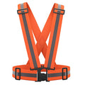 AYKRM 9 color High Visibility Reflective Vest Running Gear High Vis Adjustable Safety Vest - color: Orange
