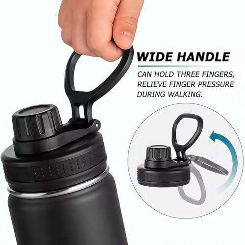 4 Pack Water Bottle Lid Replacement - Spout Lid for Tal Ranger Pro and Manna Water Bottles-Replacement Lid for 12 16 18 22 32 40 64oz 2.28" Wide Mouth Sports Water Bottles Accessories