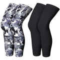 Skylety Compression Leg Sleeves Men Women - color: Black, Gray Camo, size: Medium
