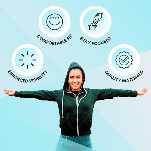 Hoodie Holder Headband to Keep Your Hoodie in Place | Workout Accessory Clip for Running Cycling Exercise | No More Hassle Adjusting Your Hood - style: 1 Pack