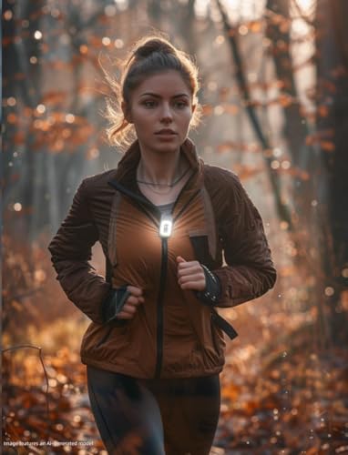 Yls Running Light for Runners Rechargeable, 5 Lighting Modes LED Clip On Flashlight, Portable Weaterproof Hat Lights, Walking Light for Night Walking, Running, Camping, Hiking, Jogging - color: Charcoal Gray