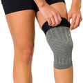 Zensah Compression Knee Sleeve - Knee Brace to Relieve Knee Pain and Treat Runners Knee for Men and Women - color: Heather Grey, size: Medium