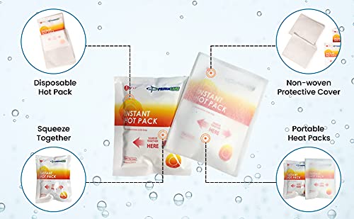 PrimaCare PHP-45 Instant Heat Pack for Emergency Heat Therapy, 4" x 5", Pack of 24 - size: (Pack of 1)