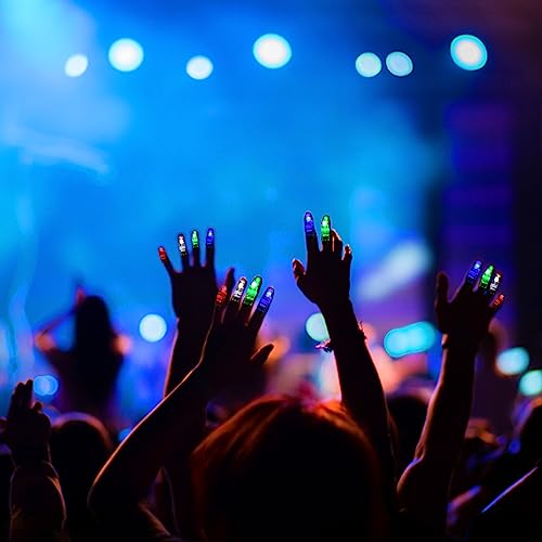 VETE 60Pcs LED Finger Lights Flashlights for Kids Glow Party Favors Birthday Christmas Halloween Supplies