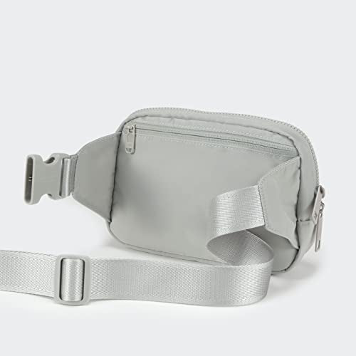 Pander Belt Bag Large 2L, Nylon Fanny Pack Purse for Women and Men with Adjustable Strap - color: Seal Grey