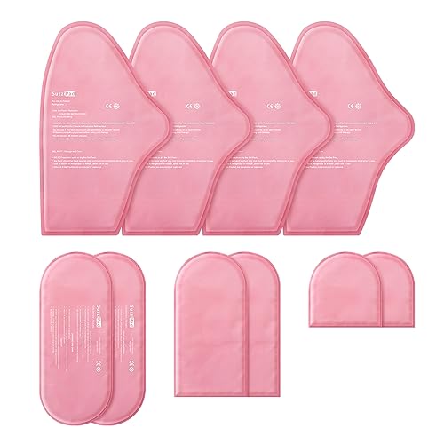 SuzziPad Replacement Ice Gel Packs for Cold Therapy(10-Piece Set), Pink, L - size: L, style: Ice Pack Only