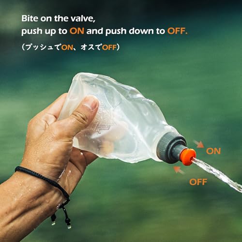 TRIWONDER Running Water Bottle Handheld Plastic Flask Hydration Vest Packs Waist Belt Replacement for Runners Marathon Cycling Hiking - color: 01 Water Bottles - 250ml/8.5oz - 2 Packs