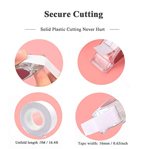 Body Tape, Medical Grade Double Sided Tape with Dispenser for Body and Clothes