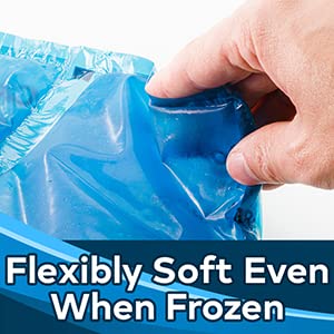 Soft Gel Knee Ice Wrap, Cold Therapy Compression Ice Pack, Universal Size - style: Knee Ice Wrap