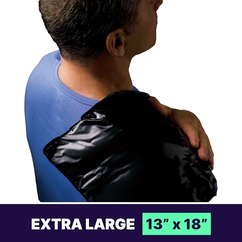 Back Support Systems Ice Pack Wrap, Flexible Neck and Shoulders, Hips,Cold - style: Large (13" x 18")