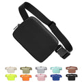 Tapp Collections Unisex Mini Crossbody Belt Bag with Adjustable Strap Small Waist Pouch for Workout Running Traveling Hiking - Black - color: black