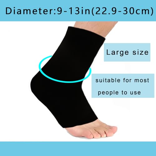 Ankle Ice Pack for Swelling, Reusable Ankle Ice Pack for Ankle Sprains, Cold Therapy Sock Compression, Relieve Plantar Fasciitis, Achilles Tendonitis, Sore Feet and Heels