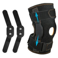 AOOWU Knee Support Open Patella, More Stable Hinge Structure, Knee Pads with Parallel Straps & Dual Side Stabilizers, Suitable for Arthritis, Meniscus Tear, Tendonitis, ACL, Ligament Injury, M - color: M
