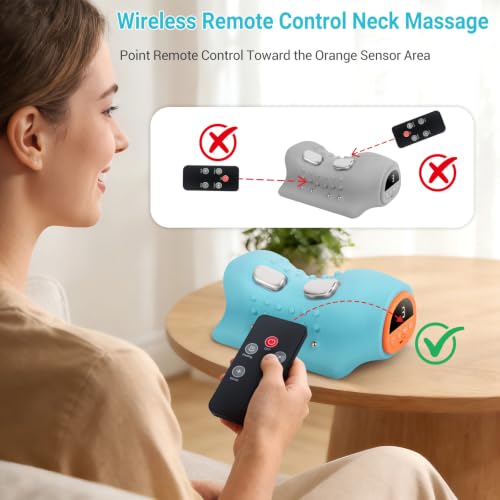 4-in-1 Neck Massager Pillow with Heat, Vibration and Gentle Stretching