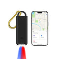 3-in-1 Personal Alarm Keychain with Apple Find My - 130dB Emergency Siren, LED Strobe Flashlight, GPS Tracker Keychain for Women, Kids, Seniors - Real-Time Location, Anti-Loss, iOS Only - color: Dark Gray