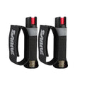 SABRE Runner Pepper Gel Spray for Running, Walking & Personal Safety - color: Black, 2-Pack