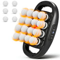 16 Head Massage Gun Deep Tissue, 2600mAh Back Muscle Massager - color: Matte Black