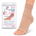 Pedifix Compression Ankle Sleeve, Foot & Ankle Support, Beige, M, 1 Sleeve - color: Beige, size: Medium