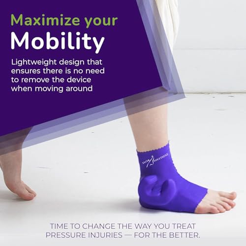 Ulcer Solutions Ankle Keeper – Physician-Designed Ankle Protector for Pressure Sores, Offloading Cushion for Pressure Ulcers, Enhanced Mobility & Comfort, Lightweight & Stretchable, Discreet Support for Injury Recovery & Senior Care, (Small: <7.5 Inches (