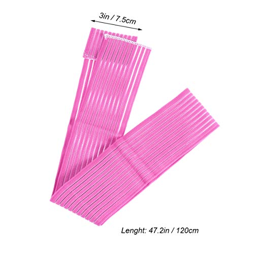 Wrist Brace Elastic Wrap Brace Sleeve Support 120cm Ankle Wrist Knee Calf Thigh Wraps Strap for Sports Gym Weightlifting Fitness Running Wrist Wraps - color: Pink