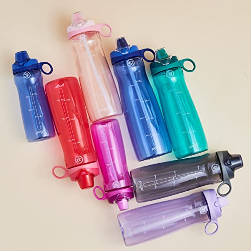 Pogo BPA-Free Tritan Plastic Water Bottle with Chug Lid, 18 Oz, Grey - color: Grey, size: 18 Ounces