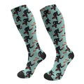 FREEHOTU Compression Knee High Socks for Women/Men Circulation 15-20 Mmhg - color: Bigfoots Baccon