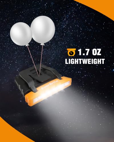 EverBrite Hat Light Rechargeable, 2-Pack Clip-On Cap Light